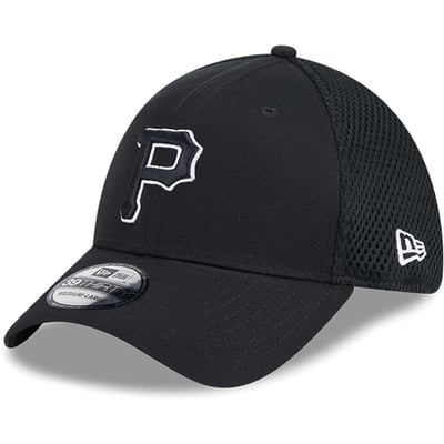 Pittsburgh Pirates New Era Neo 39THIRTY Flex Hat - Black/White