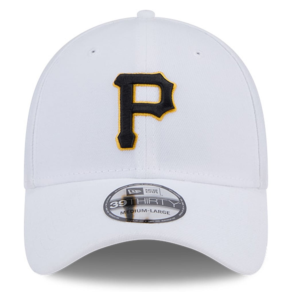 Pittsburgh Pirates New Era 39THIRTY Flex Hat - White