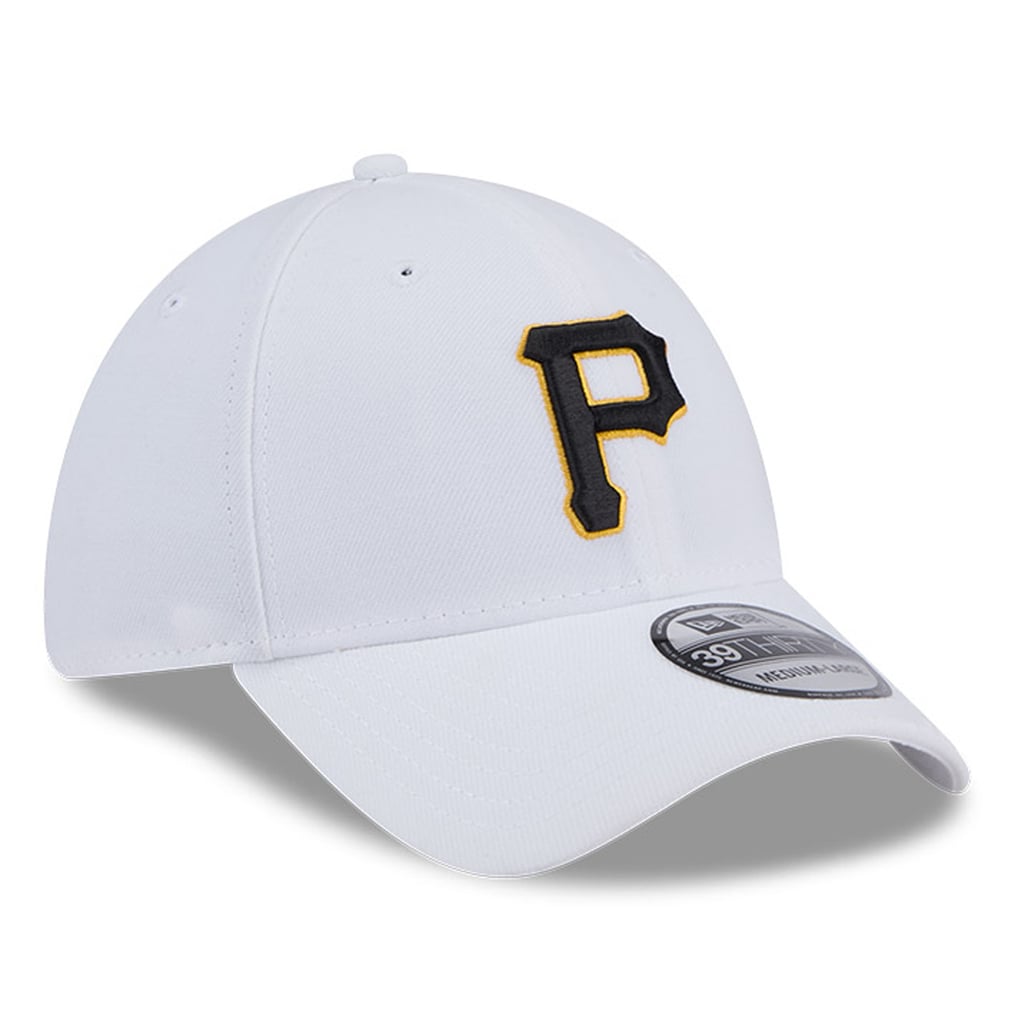 Pittsburgh Pirates New Era 39THIRTY Flex Hat - White