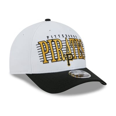 Pittsburgh Pirates New Era Loyal 9FORTY M-Crown Adjustable Hat - White/Black