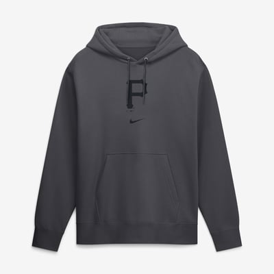  Pittsburgh Pirates Nike Washed Club Fleece Hoodie - Anthracite