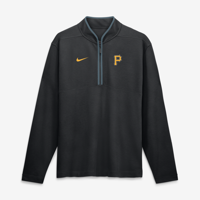 Pittsburgh Pirates Nike Dri-FIT Victory Half-Zip Pullover - Black
