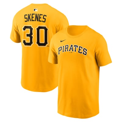 Paul Skenes Pittsburgh Pirates Nike Home Name & Number T-Shirt - Gold