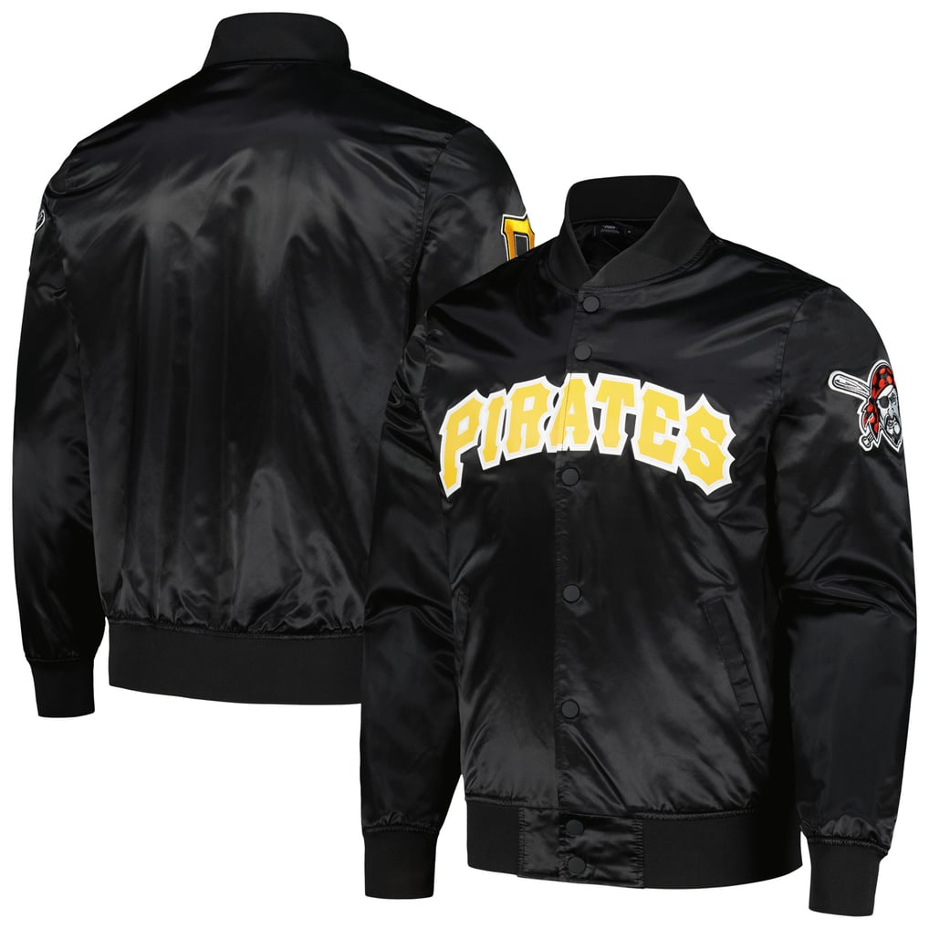 Pittsburgh Pirates Pro Standard Wordmark Satin Full-Snap Jacket - Black