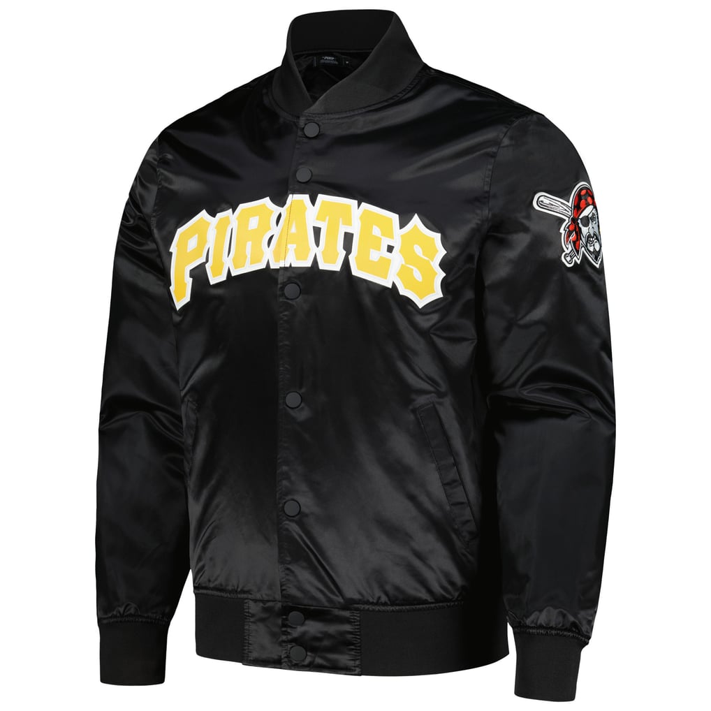 Pittsburgh Pirates Pro Standard Wordmark Satin Full-Snap Jacket - Black