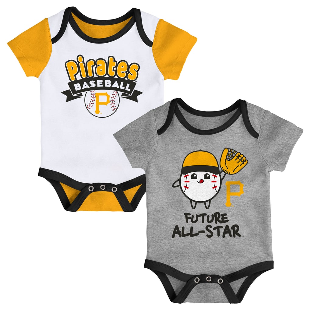  Pittsburgh Pirates Newborn Triple Hit Two-Pack Bodysuit Set