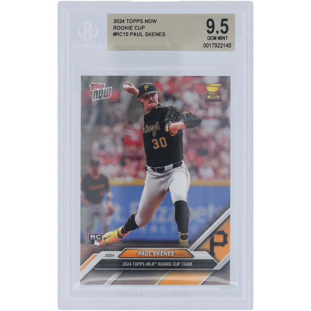 Paul Skenes Pittsburgh Pirates 2024 Topps Now Rookie Cup Team #RC10 BGS ...