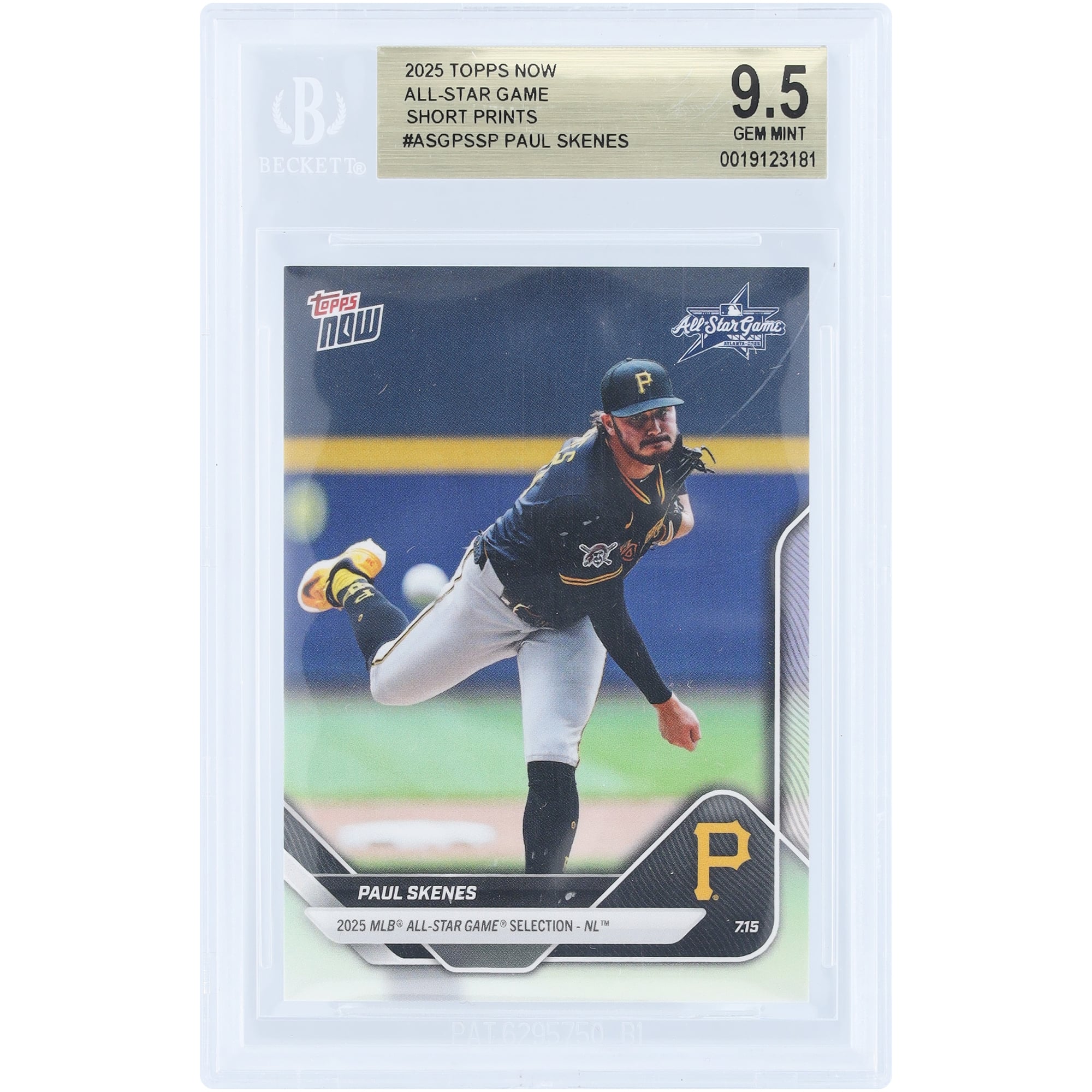 Paul Skenes Pittsburgh Pirates 2025 Topps Now 2025 MLB All-Star 