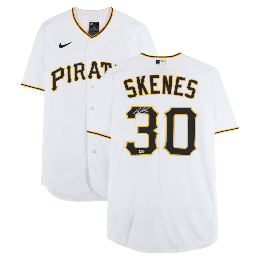 Paul Skenes Pittsburgh Pirates Autographed Fanatics Authentic White Nike Authentic Jersey