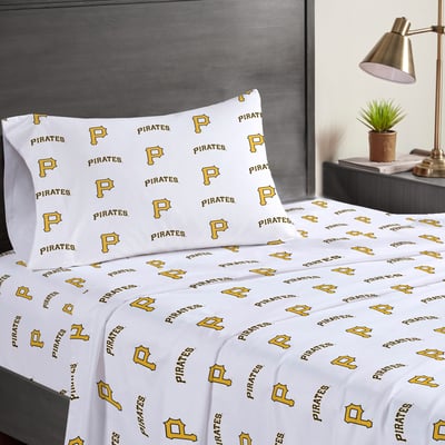Pittsburgh Pirates Pegasus Three-Piece Twin Sheet Set