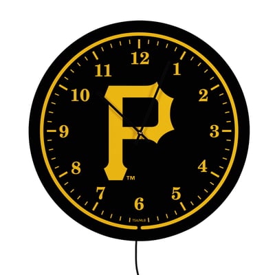 Pittsburgh Pirates 18" Lighted Round LED Wall Clock