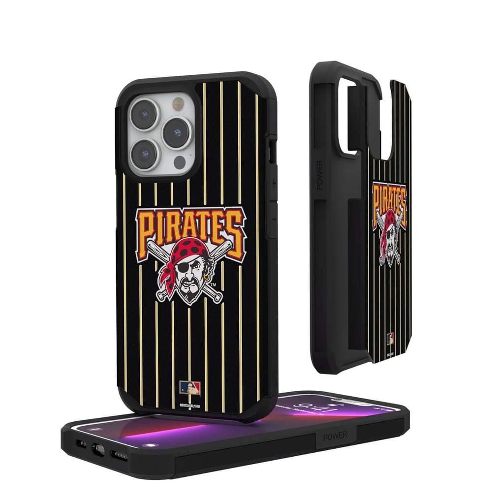 Pittsburgh Pirates 1997-2013 Logo iPhone Pinstripe Cooperstown Design Rugged Case