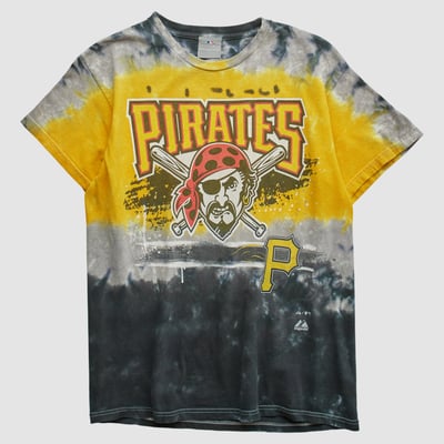 Pittsburgh Pirates Majestic 2000s T-shirt - Yellow - S by Fanatics Real Vintage