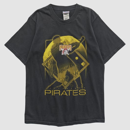 Pittsburgh Pirates Pro Player 90s T-shirt - Black - Yth L by Fanatics Real Vintage