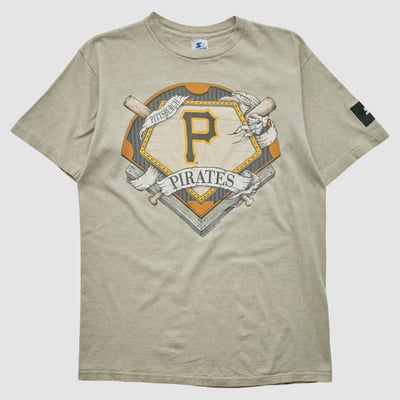 Pittsburgh Pirates Starter 1993 T-shirt - Beige - L by Fanatics Real Vintage