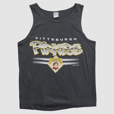 Pittsburgh Pirates True Fan 1996 Tank - Black - M by Fanatics Real Vintage