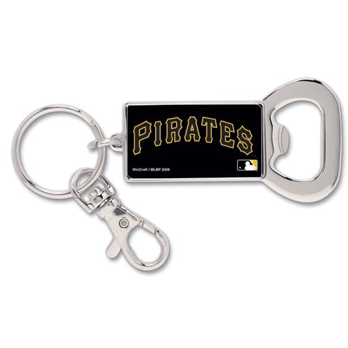Pittsburgh Pirates WinCraft Bottle Opener Key Ring Keychain