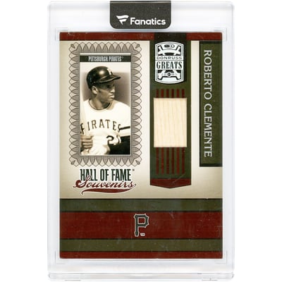 Roberto Clemente Pittsburgh Pirates 2005 Donruss Greats Hall Of Fame Souvenirs Game Used Bat Relic #HOF-26 Card 