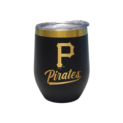 Pittsburgh Pirates The Memory Company 12oz. Stainless Steel Gold Lettering Stemless Wine Tumbler