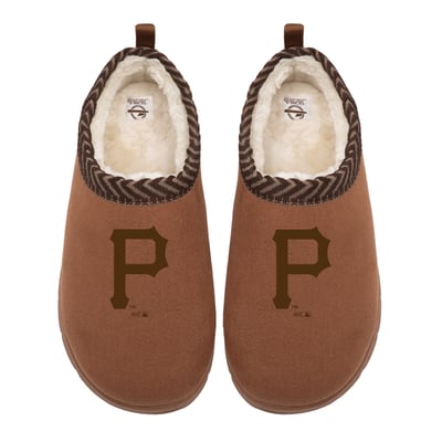 Pittsburgh Pirates ISlide Unisex Tonal Logo Mission Slippers - Tan
