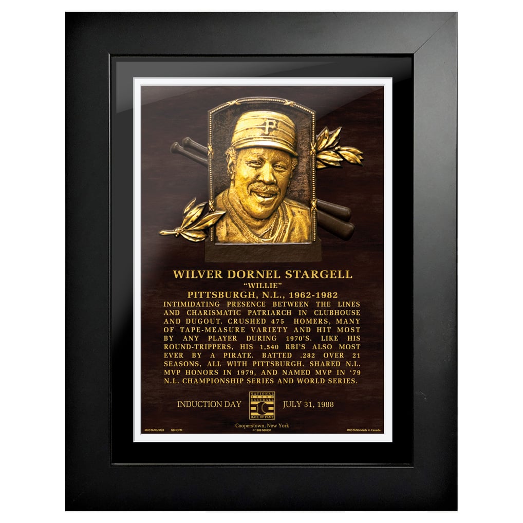 Pittsburgh Pirates Willie Stargell 18'' x 14'' Baseball Hall of Fame ...