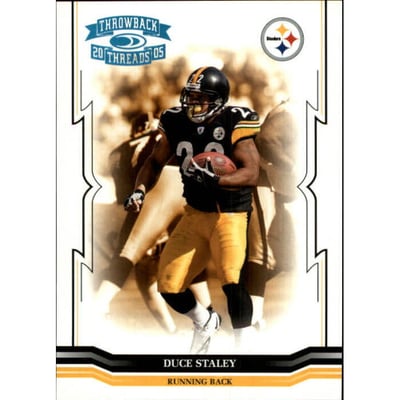2005 Throwback Threads Platinum Holofoil #117 Duce Staley