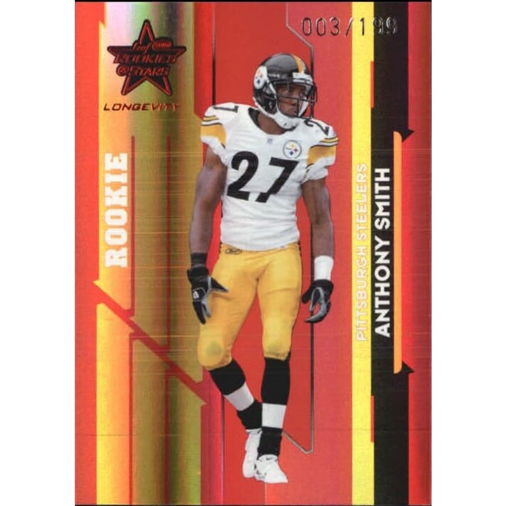 2006 Leaf Rookies and Stars Longevity Target Ruby Parallel #174 Anthony Smith