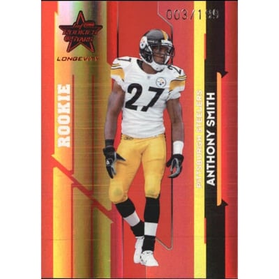 2006 Leaf Rookies and Stars Longevity Target Ruby Parallel #174 Anthony Smith