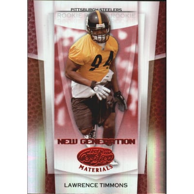 2007 Leaf Certified Materials Mirror Red #170 Lawrence Timmons