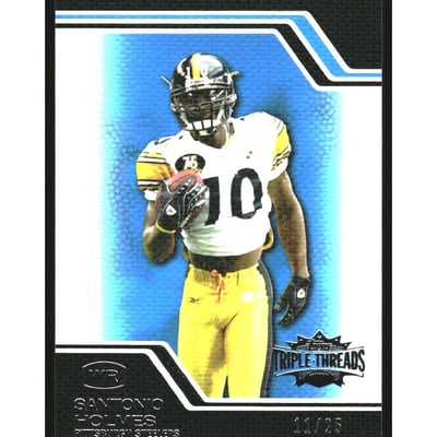 2008 Topps Triple Threads Sapphire #75 Santonio Holmes