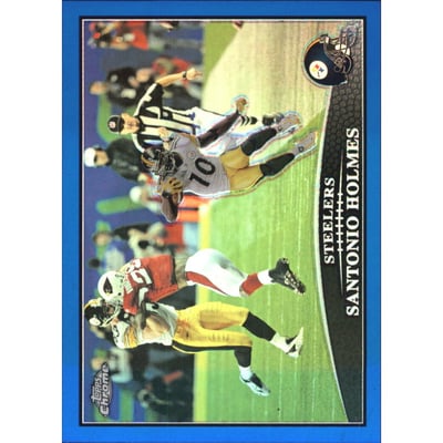 2009 Topps Chrome Blue Refractors #TC4 Santonio Holmes