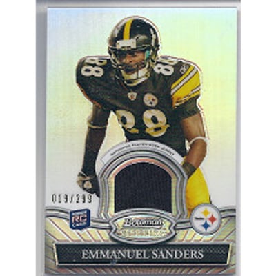 2010 Bowman Sterling Refractors #BSRES Emmanuel Sanders JSY