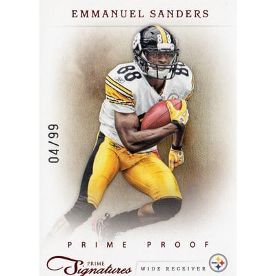 2011 Prime Signatures Prime Proof Red #61 Emmanuel Sanders