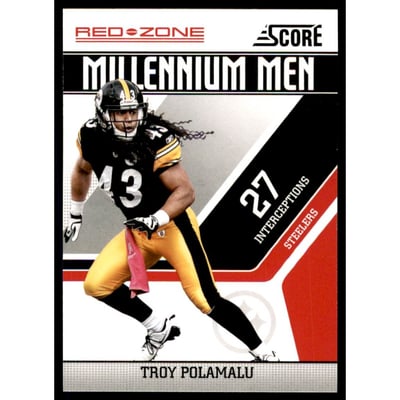 2011 Score Millennium Men Red Zone #20 Troy Polamalu