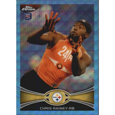 2012 Topps Chrome Blue Wave Refractors #BW53 Chris Rainey