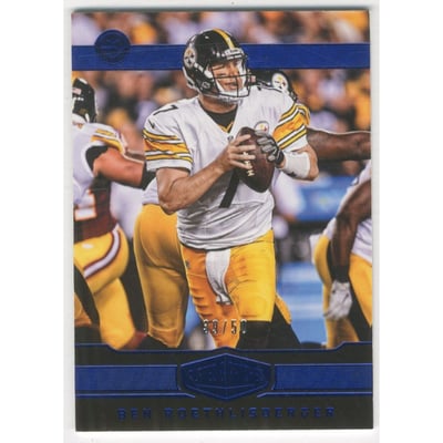 2016 Panini Plates and Patches Blue #103 Marvin Harrison RET