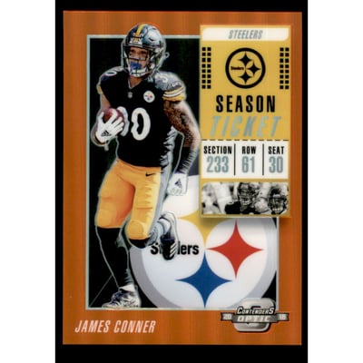 2018 Panini Contenders Optic Orange #16 James Conner