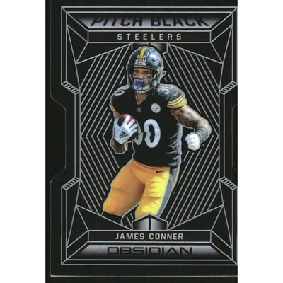 2019 Panini Obsidian Pitch Black #20 James Conner