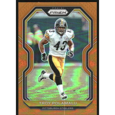 2020 Panini Prizm Prizms Orange #73 Troy Polamalu