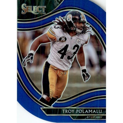 2020 Select Prizm Blue Die Cut #341 Troy Polamalu