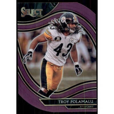 2020 Select Prizm Purple Die Cut #341 Troy Polamalu