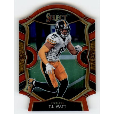 2020 Select Prizm Red Die Cut #38 T.J. Watt