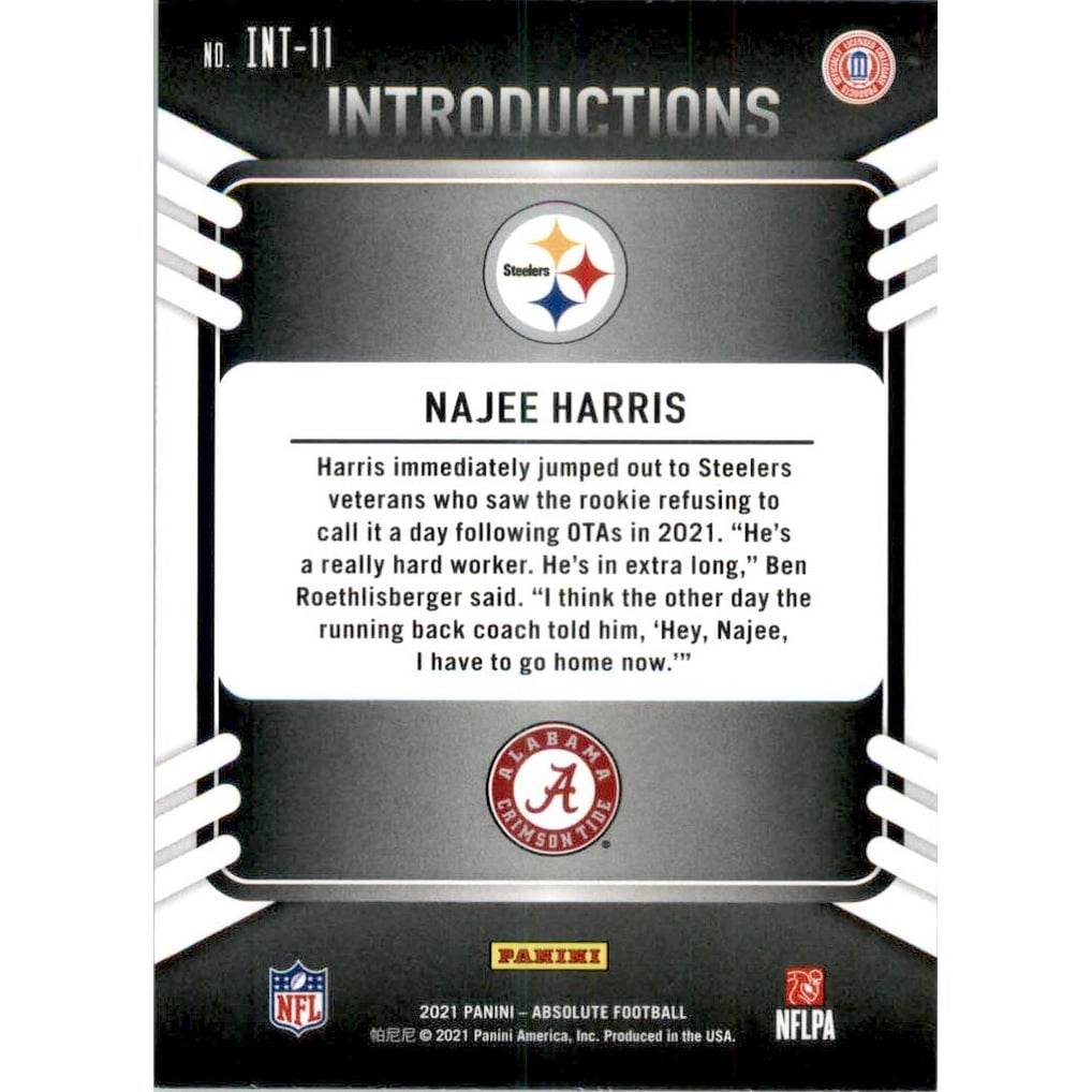 2021 Absolute Introductions #11 Najee Harris
