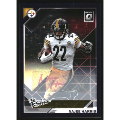 2021 Donruss Optic The Rookies Autographs Purple Stars #11 Najee Harris