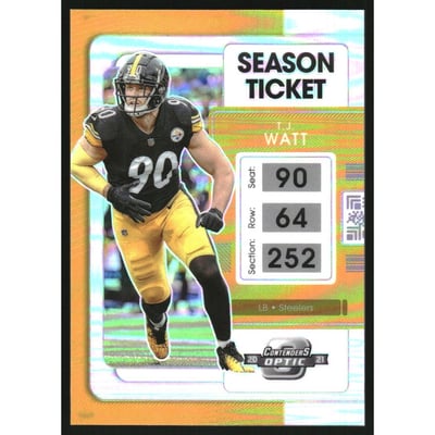 2021 Panini Contenders Optic Silver #55 T.J. Watt