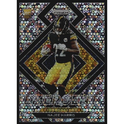 2021 Panini Prizm Emergent Prizms No Huddle #13 Najee Harris