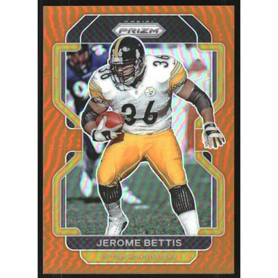 2021 Panini Prizm Prizms Orange #258 Jerome Bettis