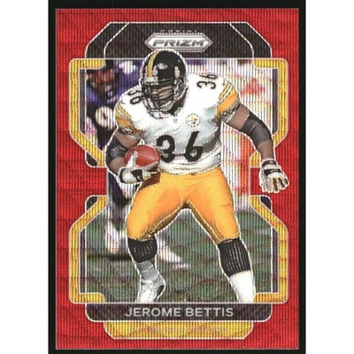 2021 Panini Prizm Prizms Red Wave #258 Jerome Bettis