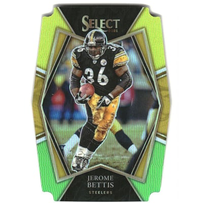 2021 Select Prizm Green and Yellow Die Cut #137 Jerome Bettis