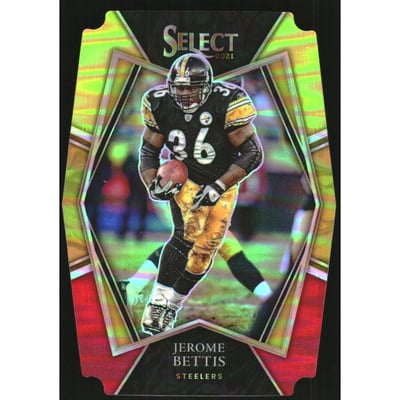 2021 Select Prizm Red and Yellow Die Cut #137 Jerome Bettis